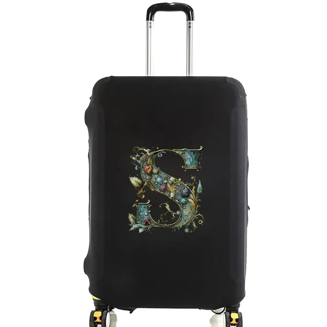 Housses de Valise Housse de Protection Valise de Voyage Anti-Rayures Housse Anti-Poussière Réutilisable Housse Anti-Poussière Lavable Motif Imprimé Graphique 8lettres Graphiques S L