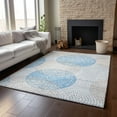 thumbnail image 6 of Addison Rugs Mayfield Washable Transitional Circles Ivory Rectangle Rug, 10' x 14', 6 of 6
