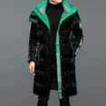 thumbnail image 2 of Chaqueta larga de plumas de lujo para hombre, ropa de diseñador para hombre, chaqueta cortavientos acolchada para hombre, abrigo frío para hombre, saco informal para hombre para invierno, 2 of 4