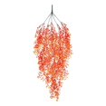 thumbnail image 1 of Artificial Hanging Plants 2Pc Green Rattan Flower Wall Hanging, 1 of 1
