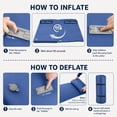 thumbnail image 6 of Self Inflating Sleeping Pad with Pump, 3.15" Camping Mattress Pad with Pillow, 4 Season Sleeping Pad for Car Camping Blue, 6 of 6