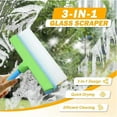 thumbnail image 3 of AquaSwipe Window Squeegee, AquaSwipe Recyclable Silicone Window Squeegee Kit, Rotatable Rubber Squeegee and Microfiber Scrubber, Squeegee Cleaner for Shower Glass Mirror Window Door, 3 of 7