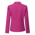 thumbnail image 3 of AZoiNM Women's 2 Piece Blazer Suit Set Slim Fit Business Casual One Button Jacket and Elastic Waist Pantsuit for Office Work, 3 of 10