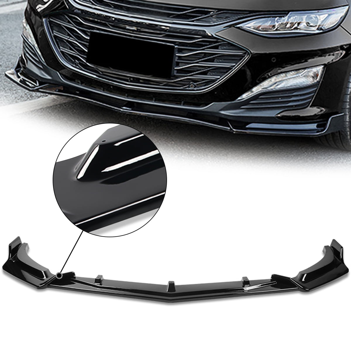 DNA Motoring 2PU503PBK For 20192022 Chevy Malibu Gloss Black Finish