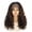 Black Brown Highlight, variant on More Beautiful Short Bohemian Box Braided Bob Wig with Brown Highlights, Full Lace Wig with Loose Curly Ends for Black Women
