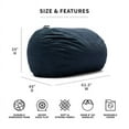 Big Joe XL 6' Fuf Bean Bag Chair, Multiple Colors/Fabrics