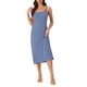 thumbnail image 1 of INSPIRAR CHIC Vestidos de Noche para Mujeres Sin Mangas con Tirantes Espagueti Cuello Redondo Primavera Verano Vestido de Dormir 2XL Azul, 1 of 6