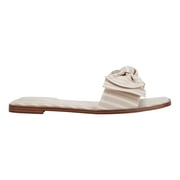 Bandolino Womens Violeta Flat Sandal, Light Natural Stripe Multi 110, 6.5