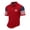 Red, variant on Men's USA 250th Anniversary Polo Shirt 1776-2026 Patriotic American Flag Sleeve Golf Shirt