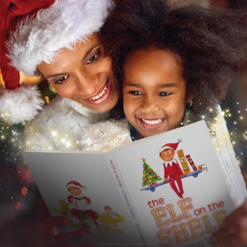 The Elf on The Shelf Bundle: Scout Elf Boy Light Tone, Boy & Girl Frost Pips and 3 Elf T-Shirts