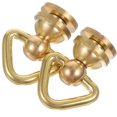 thumbnail image 4 of 2 piezas Pats de bola de latón Riebres D Anillos Dirigidos Botones de cabeza de tornillo de clavos para el caramelo Crossbody, 4 of 6
