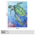 thumbnail image 4 of Shiartex Turtle Corals Watercolor Painting Ideal Comfy Throw Blanket for All Seasons Long-lasting Blanket 40x50in, 4 of 6