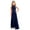 Navy Blue, variant on TTAO Flower Girls Halter Neck Princess Pageant Maxi Dress Kids Sparkly Wedding Party Prom Ball Gown Ivory 12