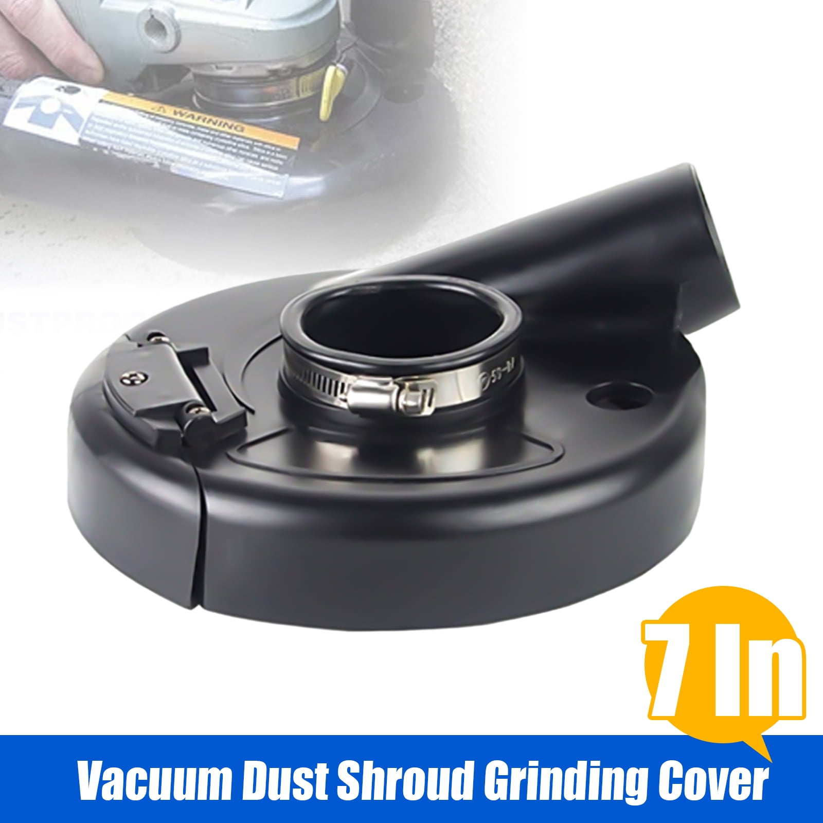 ChicHomey Angle Grinder Dust Shroud, Universal Surface Grinding Shroud,Efficient Dust Capture for Multi-Scenario Grinding Work