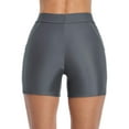 thumbnail image 5 of Charmo Swim Shorts for Women with Pockets High Waisted Swimsuit Shorts Board Shorts, 5 of 7