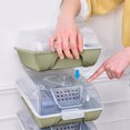 thumbnail image 4 of ¡Ahorra Ya!, Caja de zapatos de plástico transparente para el hogar y caja de almacenamiento de zapatos transpirable apilable para hombres y mujeres Akmoler, 4 of 7