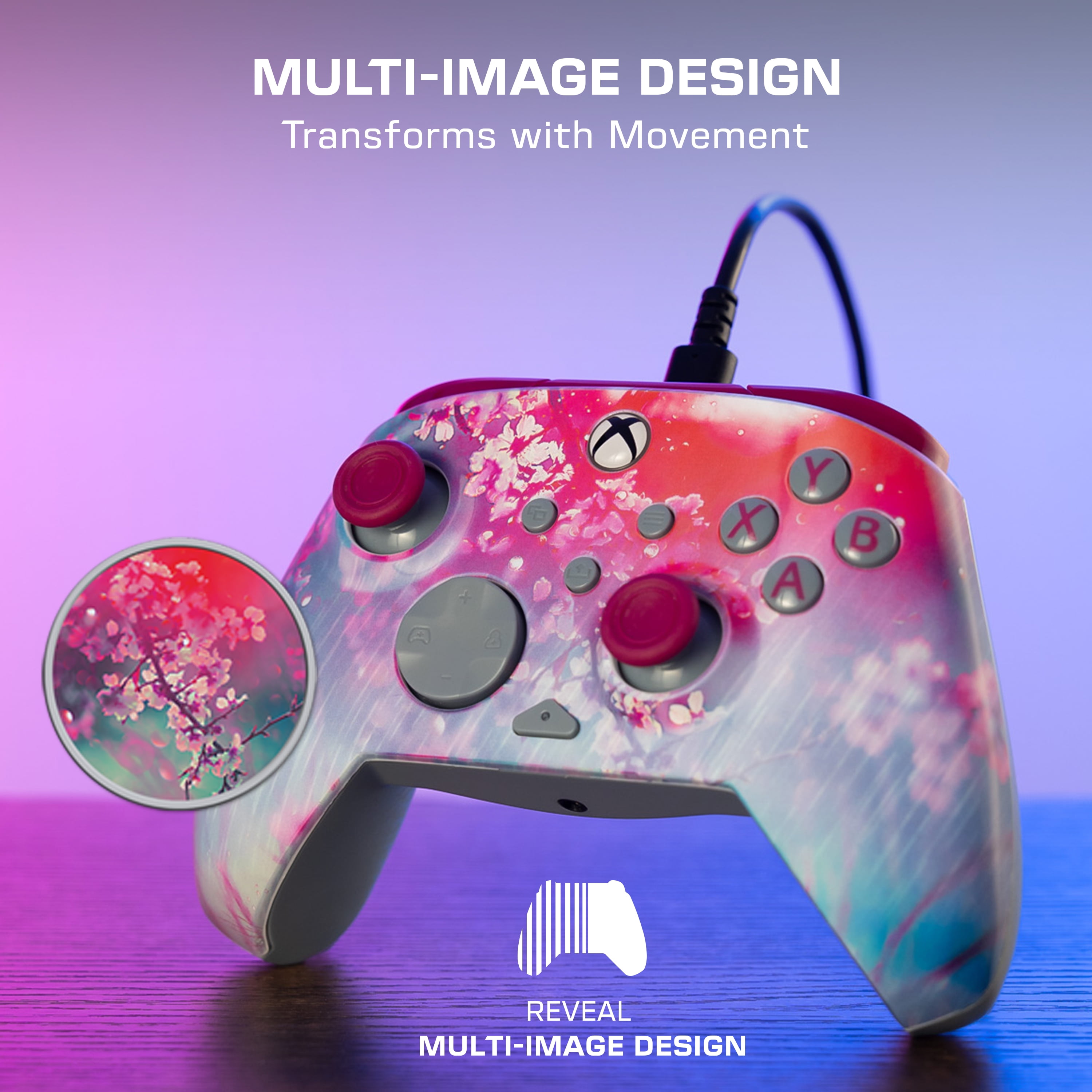Turtle Beach Rematch Advanced Wired Gaming Controller for Xbox & PC - Lenticular, Multi-Design, Remappable Buttons, Hall-Effect Hair Triggers, 8ft Cable, Officially Licensed by Xbox - Kyoto Bloom
