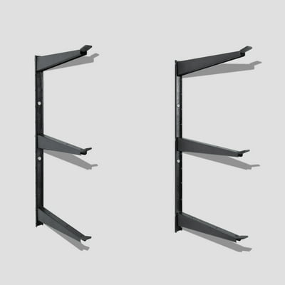 Delta Heavy-Duty Storage Rack - Wall-Mounted Lumber Rack for Garage, Shed, Basement - Podesive Oružje za alate, Gear, Equipty - Strong Dury 480lb Kapacitet - Lako instalirati, Hardware Uključeno