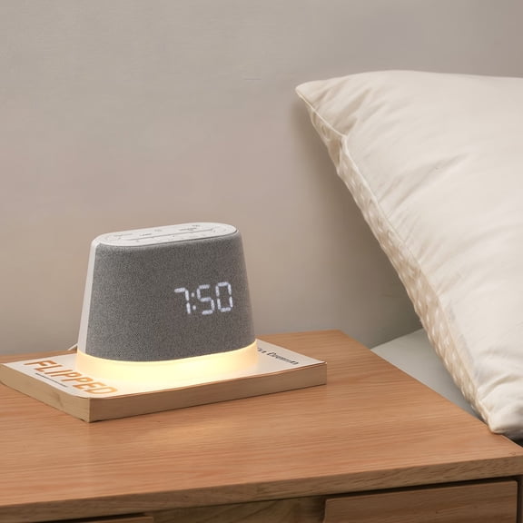 Digital Alarm Clock with Adjustable Timer, Soothing Sleep Sounds, LED Display