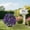 Purple, variant on Gqtwoy Artificial Azalea Bouquet, Outdoor Decoration, Waterproof Faux Flower, Courtyard Landscaping, Easy to Install, Colorful Floral Arrangement, UV Resistant Artificial Plants