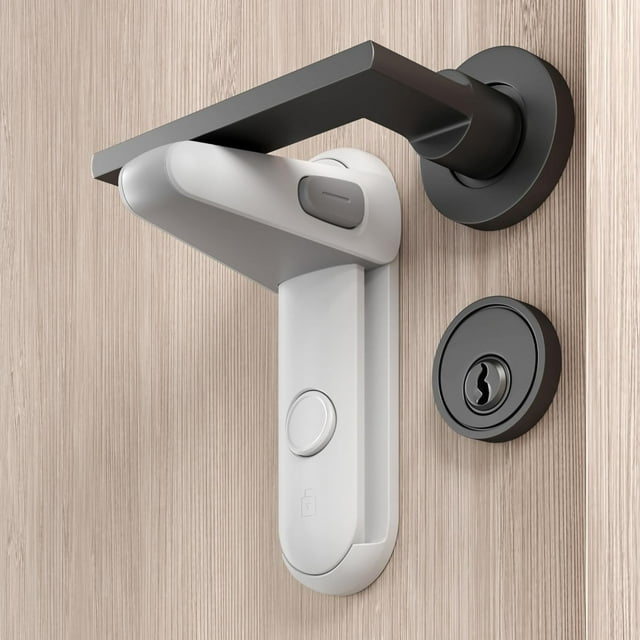 2-pack door handle safety lock, door lock for children, childproof door handle lock, childproof