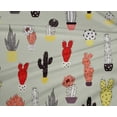thumbnail image 5 of oneOone Polyester Spandex Dusty Gray Fabric Cactus Craft Projects Decor Fabric Printed By The Yard 56 Inch Wide-CM, 5 of 5