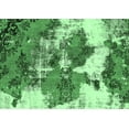 thumbnail image 1 of Ahgly Company Indoor Rectangle Abstract Emerald Green Modern Area Rugs, 2' x 5', 1 of 4