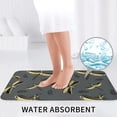 thumbnail image 6 of Bathroom Rugs Sets 3 Piece - Black Golden Dragonfly Absorbent Non Slip Bath Mats, U-Shape Toilet Lid Cover, Contour Mat, Soft Washable Shower Mats Bath Rug Mat for Bathroom Tub Toilet, 6 of 7