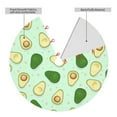 thumbnail image 4 of Kll 30" Christmas Tree Skirt Avocado Xmas Tree Skirts Mat For New Year Xmas Holiday Party Indoor Outdoor Home Decoration, 4 of 9