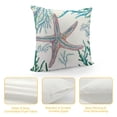 thumbnail image 4 of JEUXUS Nautical Coastal Throw Pillow Covers Beach Theme Blue Seashell Coral Starfish Pillow Cover Summer Couch Pillow Cases Outdoor Sofa Cushion Cover Modern Decor for Bed Living Room, 4 of 5