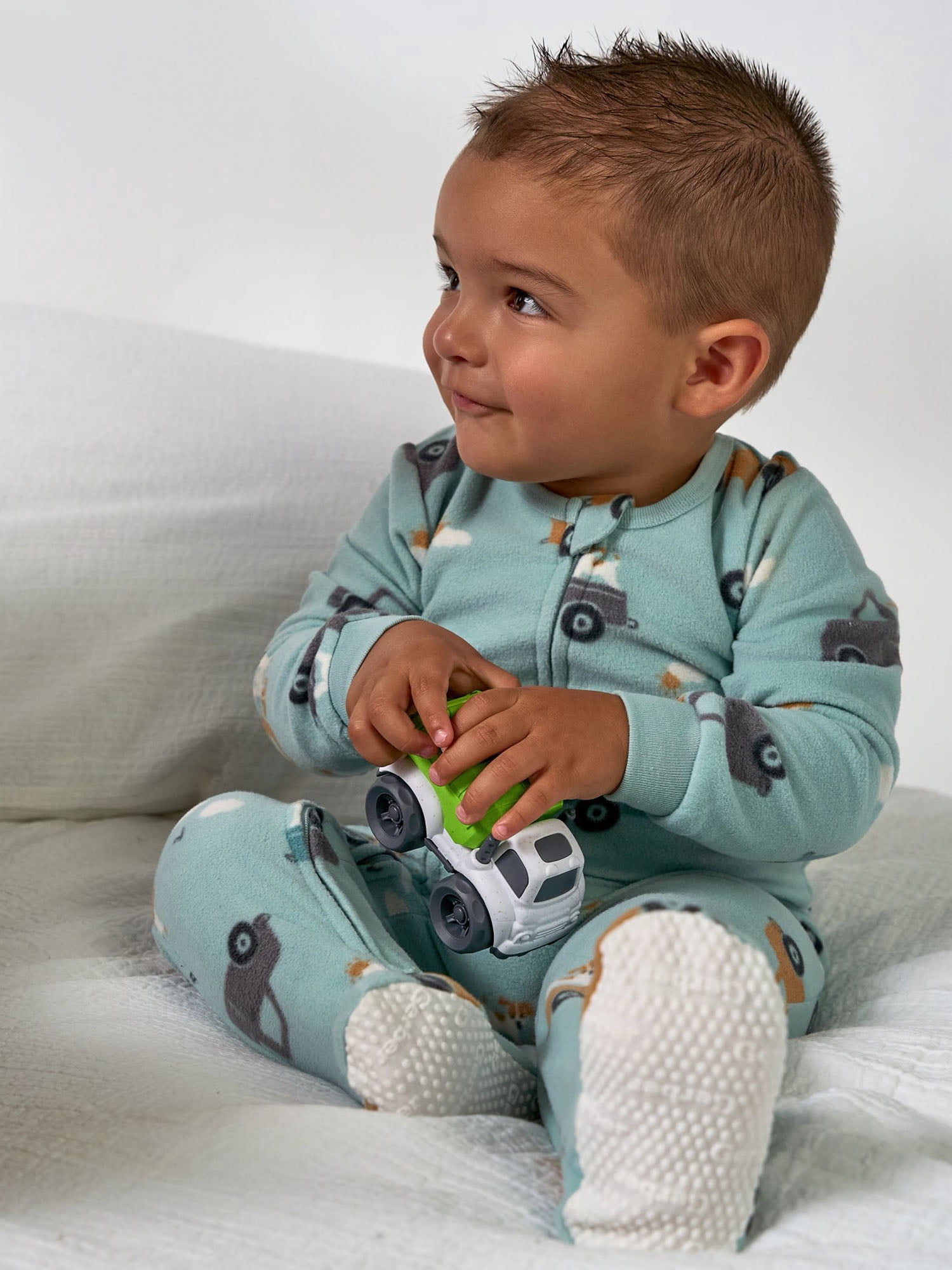 Gerber Baby and Toddler Neutral Microfleece 2-Way Zipper Blanket Sleeper Pajamas, 2-Pack, Sizes 0/3 Months - 5T