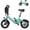 Blue with Bag, variant on Foldable Electric Bike for Adults, 14" E Bike, 500W Peak Motor, 36V 10Ah Battery, 15~20 Miles Range, Ebike for Commuting, UL 2849 Certified