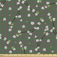 thumbnail image 2 of Ambesonne Floral Fabric by the Yard Upholstery, Blossoming Branches Twigs, 1 Yard, Taupe Grey Multicolor, 2 of 5