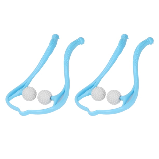 Rodillo Masajeador De Cuello De Mano, Punto De Masaje Mejorado, Masajeador De Hombros De Tejido Profundo Para Cuello, Espalda, Hombros, Cintura, Piernas, Con Diseño Portátil