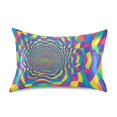 thumbnail image 7 of Yayeee Pillowcase Standard Size Set of 2 Satin Wrinkle Resistant Pillow Case, Psychedelic Pattern, 7 of 7
