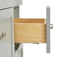 thumbnail image 5 of Ariel Hamlet 37 In. Left Offset Rectangle Sink Vanity With White Quartz Countertop In Grey, 5 of 11