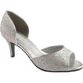 thumbnail image 2 of Benjamin Walk 848231014294 Touch Ups Womens Jolee Pump, Silver Glitter - Wide 9.5, 2 of 7