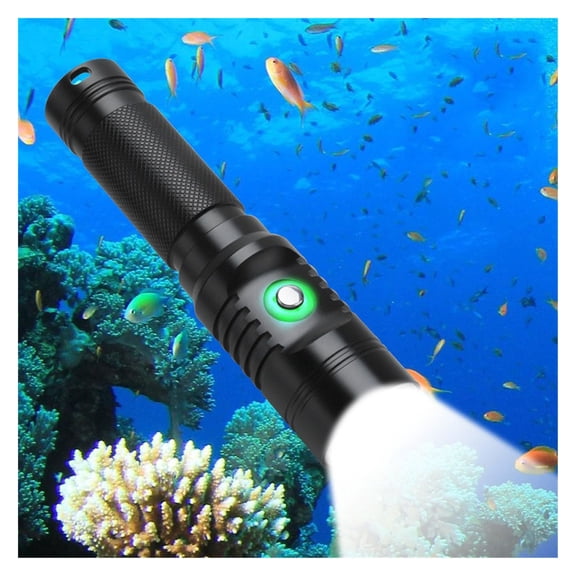 Diving LED Flashlight Dive 80 Meter XM-L2 LED 21700 Waterproof IPX8 Underwater Camping Lanterna Torch Lamp Light ,Easy to Use