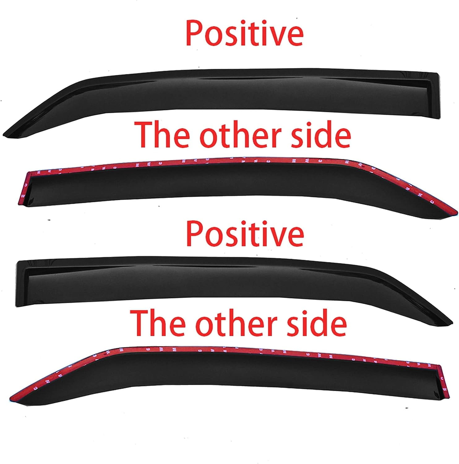 SEBLAFF 4 x Window Visors Vent Rain Guards For 2009 2010 2011 2012 2013 Toyota Corolla