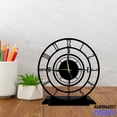 thumbnail image 3 of Handmadetneonsign Compass Tabletop Metal Clock, Compass Desktop Clock, Black Home Decor Clock 75758, 3 of 4