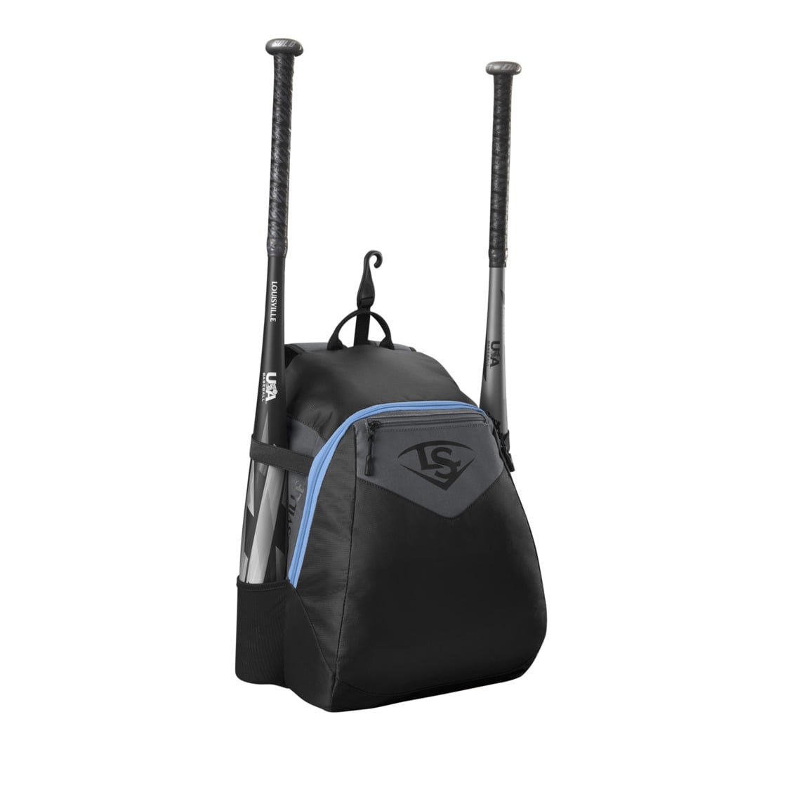 Louisville Slugger Genuine V2 Baseball/Softball Bat Bag - Holds up to 2 Bats, Black