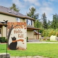 thumbnail image 2 of Hello Fall Black Cat with Scarf Fall Garden Flags 12.5"x18" Double Side,Small Yard Flags for Outside,Outdoor Fall Decor,Autumn Funny Garden Flag Yard Decoration, 2 of 4