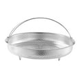 thumbnail image 3 of Fiocias Stainless Steel Steamer Basket for Pan and Pot Kitchenware Round Mesh Net Veggie S Outer Handle, 3 of 9