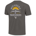 thumbnail image 3 of Men's Image One  Gray West Virginia Mountaineers Built On Bravery T-Shirt, 3 of 3