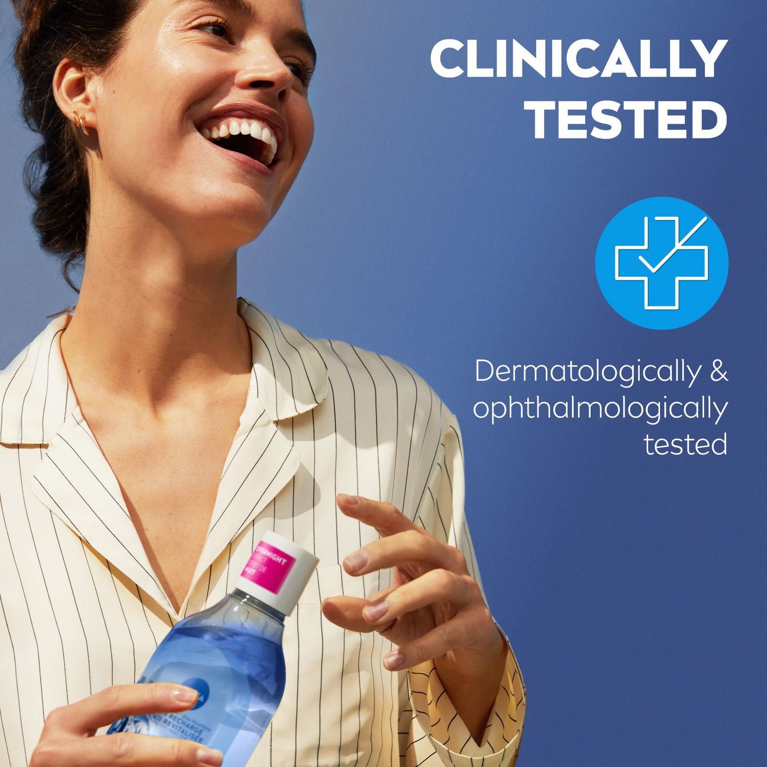 NIVEA Skin Recharge Micellar Water, Tired-Looking and Sensitive Skin, Perfume Free, 400mL, 400mL