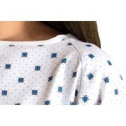 12 Pack - Wholesale Premium Diamond Print Hospital Gowns/Hospital Patient Gown w/Back Ties