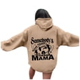 thumbnail image 1 of WEAIXIMIUNG Sweat à Capuche Rouge pour Femmes avec Imprimé Lettre de Football (Style 4), 1 of 5