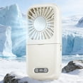 thumbnail image 6 of Portable USB Rechargeable Fan, Foldable Makeup Mirror Fan, Multi-Functional Neck-Hanging Fan for Travel & Outdoor Cooling, Personal Handheld Fan for Office and Bedroom, 6 of 8