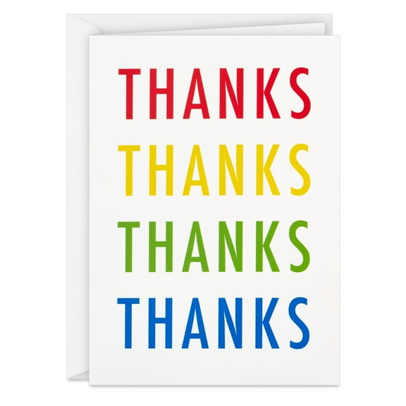Image Arts Thank-You Notes (Colorful Thanks), 4 Ct.