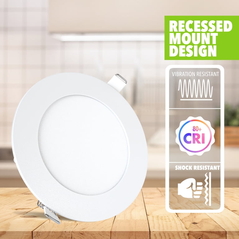 LeisureLED 5-Pack 4.75" Recessed Downlights - 12V LED For RVs, Boats, Ceiling